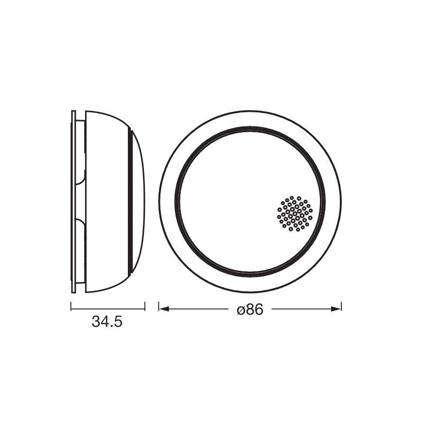 Osram - Detektor kouře SMART+ 3V Wi-Fi 1400 mAh