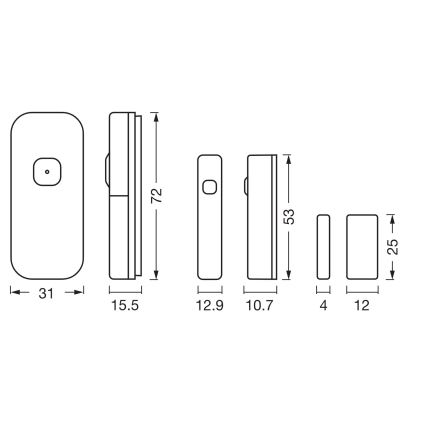 Osram - Kontaktní senzor SMART+ 3,7V Wi-Fi 500 mAh