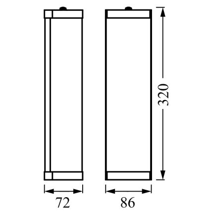 Osram - Koupelnové nástěnné svítidlo BATHROOM CLASSIC 2xE14/12W/230V IP44 lesklý chrom