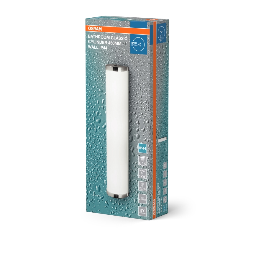 Osram - Koupelnové nástěnné svítidlo BATHROOM CLASSIC 3xE14/12W/230V IP44 lesklý chrom