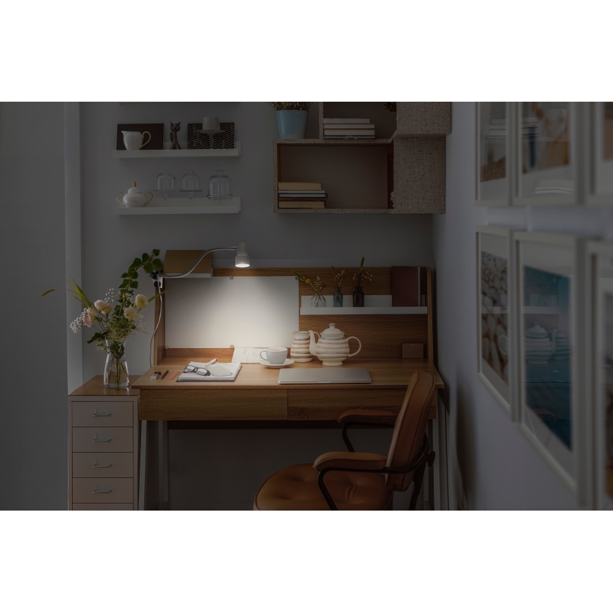 Osram - Lampa s klipem CLIP STEP FLEX 1xGU10/5W/230V bílá