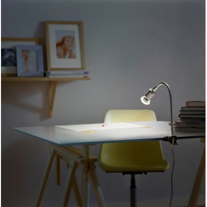Osram - Lampa s klipem CLIP TUBE FLEX 1xGU10/5W/230V matný chrom