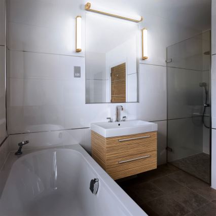 Osram - LED Stmívatelné koupelnové osvětlení zrcadla ORBIS TUBE LED/12W/230V 3000/4000K 60 cm IP44 hnědá