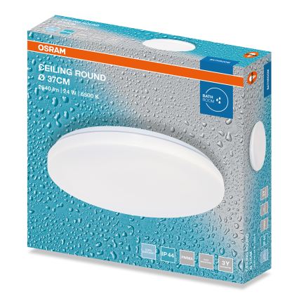 Osram - LED Koupelnové stropní svítidlo CEILING ROUND LED/24W/230V 6500K pr. 37 cm IP44 bílá