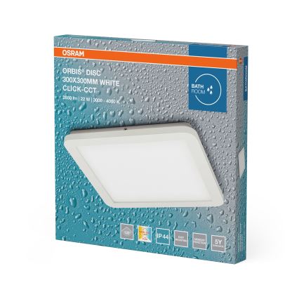 Osram - LED Koupelnové stropní svítidlo ORBIS DISC LED/22W/230V 3000/4000K 30x30 cm IP44 bílá