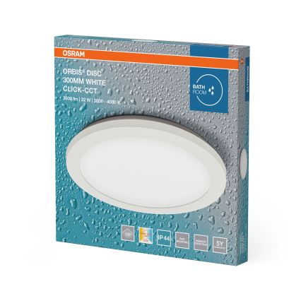 Osram - LED Koupelnové stropní svítidlo ORBIS DISC LED/22W/230V 3000/4000K pr. 30 cm IP44 bílá