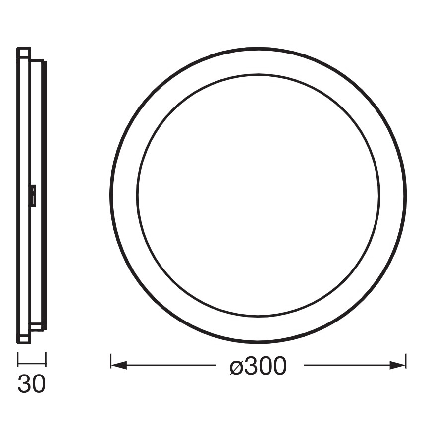 Osram - LED Koupelnové stropní svítidlo ORBIS DISC LED/22W/230V 3000/4000K pr. 30 cm IP44 bílá