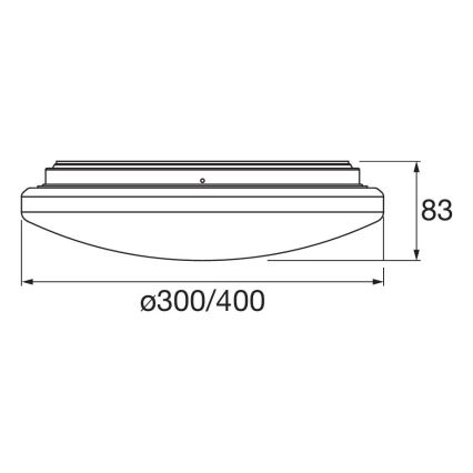 Osram - LED Koupelnové stropní svítidlo se senzorem pohybu a soumraku ORBIS LED/15,5W/230V pr. 30 cm IP44 bílá