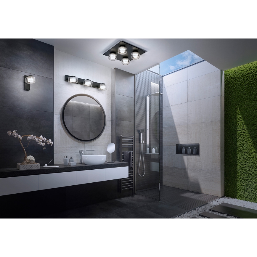 Osram - LED Koupelnové nástěnné svítidlo ORBIS FLAME 3xLED/5,5W/230V 3000/4000K IP44 černá