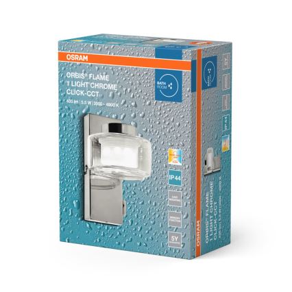Osram - LED Koupelnové nástěnné svítidlo ORBIS FLAME LED/5,5W/230V 3000/4000K IP44 lesklý chrom