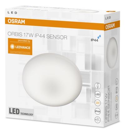 Osram - LED Koupelnové stropní svítidlo se senzorem SILARA LED/17W/230V IP44