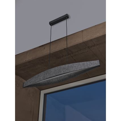 Osram - LED Lustr na lanku DECOR FLAT LED/23W/230V šedá