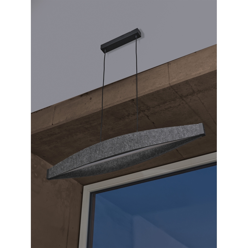 Osram - LED Lustr na lanku DECOR FLAT LED/23W/230V šedá