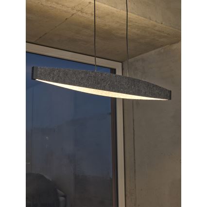 Osram - LED Lustr na lanku DECOR FLAT LED/23W/230V šedá