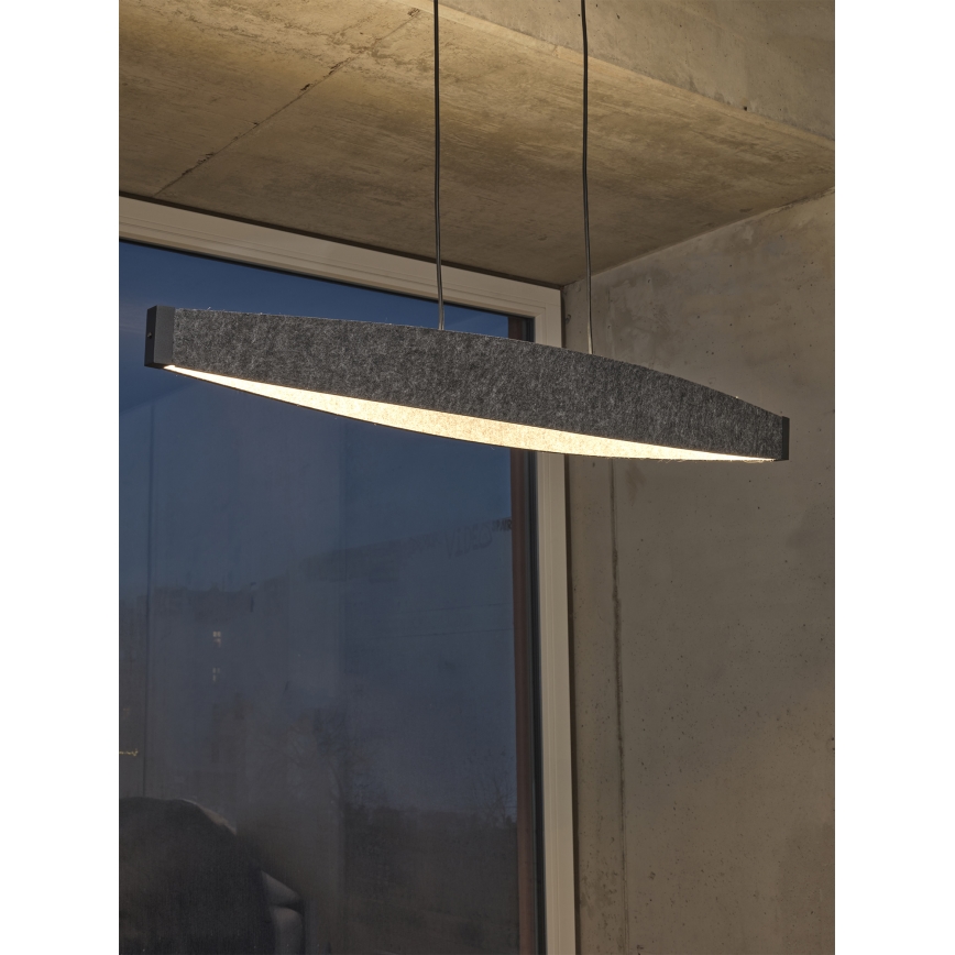 Osram - LED Lustr na lanku DECOR FLAT LED/23W/230V šedá
