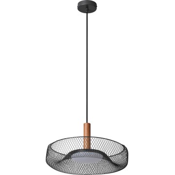 Osram - LED Lustr na lanku DECOR MESH LED/18,5W/230V pr. 40 cm černá/kaučukovník