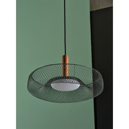 Osram - LED Lustr na lanku DECOR MESH LED/18,5W/230V pr. 40 cm černá/kaučukovník