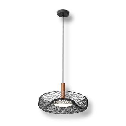 Osram - LED Lustr na lanku DECOR MESH LED/18,5W/230V pr. 40 cm černá/kaučukovník