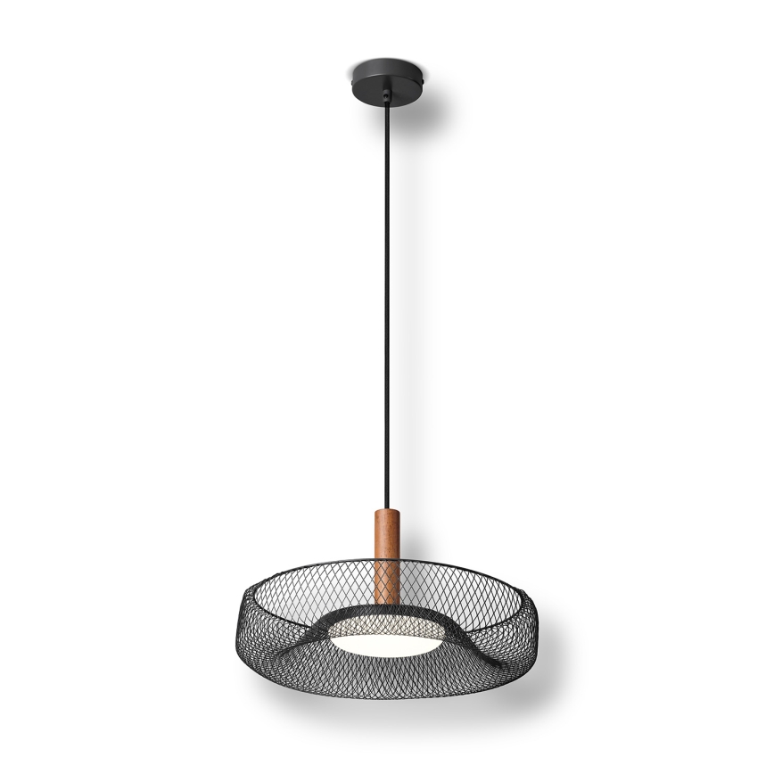 Osram - LED Lustr na lanku DECOR MESH LED/18,5W/230V pr. 40 cm černá/kaučukovník