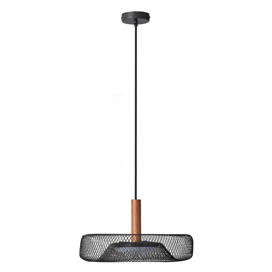 Osram - LED Lustr na lanku DECOR MESH LED/18,5W/230V pr. 40 cm černá/kaučukovník
