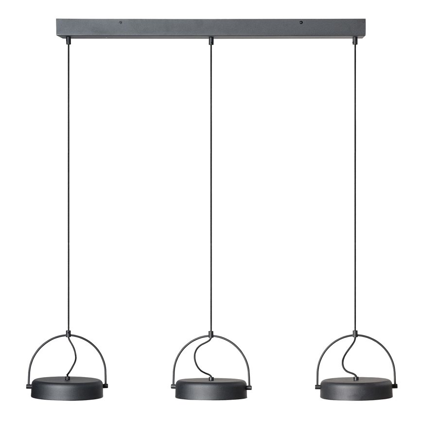 Osram - LED Lustr na lanku DECOR PUCK 3xLED/12W/230V černá