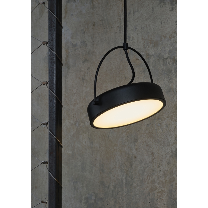 Osram - LED Lustr na lanku DECOR PUCK LED/12W/230V CRI 90 černá