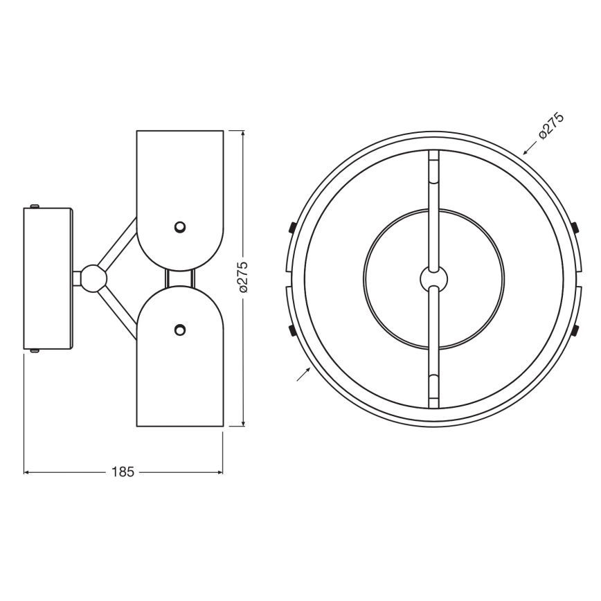 Osram - LED Nástěnné svítidlo DECOR CURVE LED/20W/230V šedá