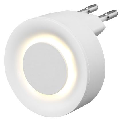 Osram - LED Noční světlo se senzorem pohybu a soumraku LUNETTA LED/0,31W/230V bílá