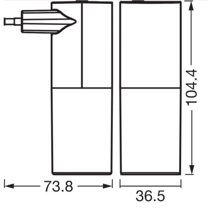 Osram - LED Noční světlo se senzorem soumraku LUNETTA LED/0,2W/230V černá