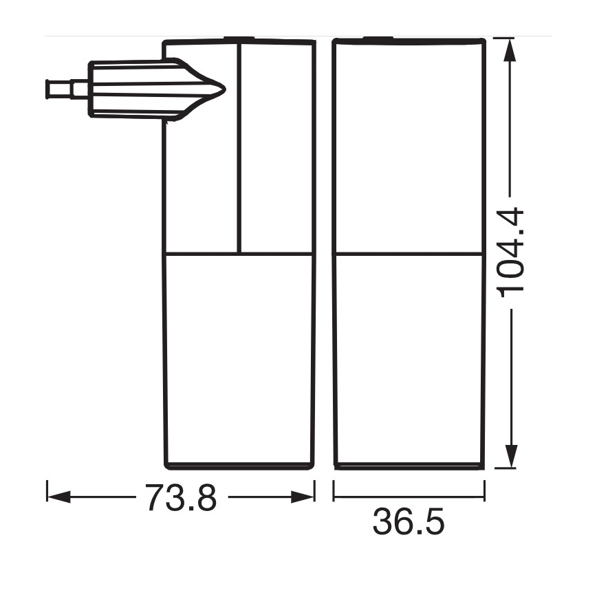 Osram - LED Noční světlo se senzorem soumraku LUNETTA LED/0,2W/230V černá