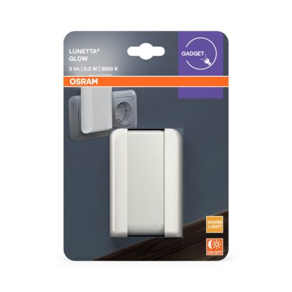 Osram - LED Noční světlo se senzorem soumraku LUNETTA LED/0,3W/230V