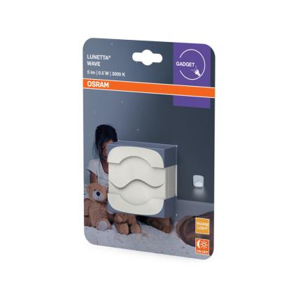 Osram - LED Noční svítidlo do zásuvky se senzorem soumraku LUNETTA LED/0,5W/230V