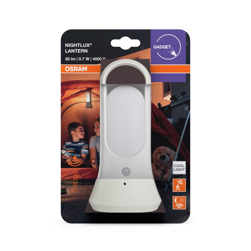 Osram - LED Orientační svítidlo se senzorem pohybu a soumraku MOBILE LED/0,7W/4xAAA bílá