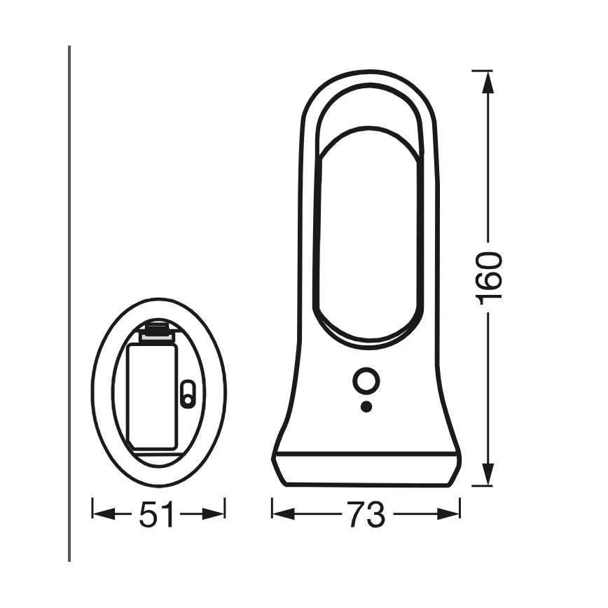 Osram - LED Orientační svítidlo se senzorem pohybu a soumraku MOBILE LED/0,7W/4xAAA bílá