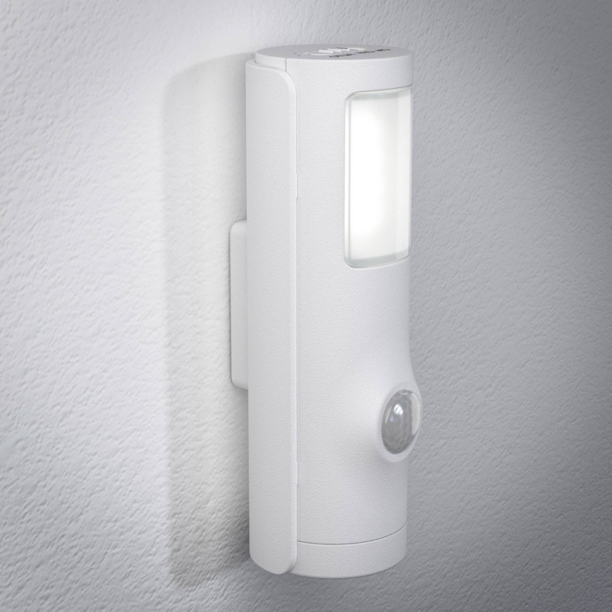 Osram - LED Orientační svítidlo se senzorem NIGHTLUX LED/0,35W/3xAAA IP54 bílá