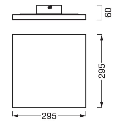 Osram - LED Panel přisazený PLANON LED/20W/230V 3000K 30x30 cm bílá