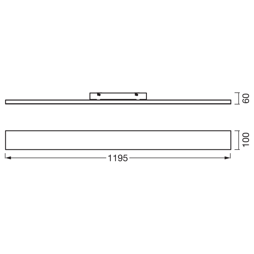 Osram - LED Panel přisazený PLANON LED/30W/230V 3000K 10x120 cm bílá