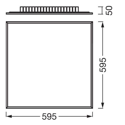 Osram - LED Panel přisazený PLANON LED/40W/230V 4000K 60x60 cm bílá