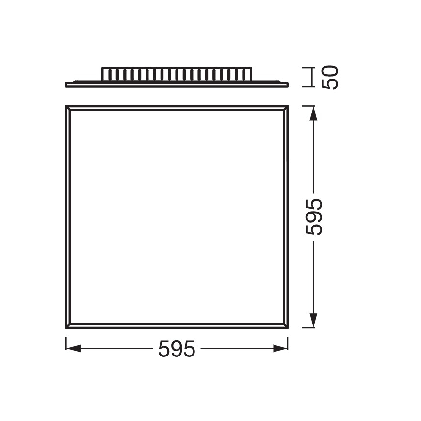 Osram - LED Panel přisazený PLANON LED/40W/230V 4000K 60x60 cm bílá