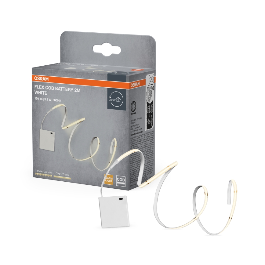 Osram - LED Pásek FLEX COB BATTERY 2m LED/3,3W/4xAA