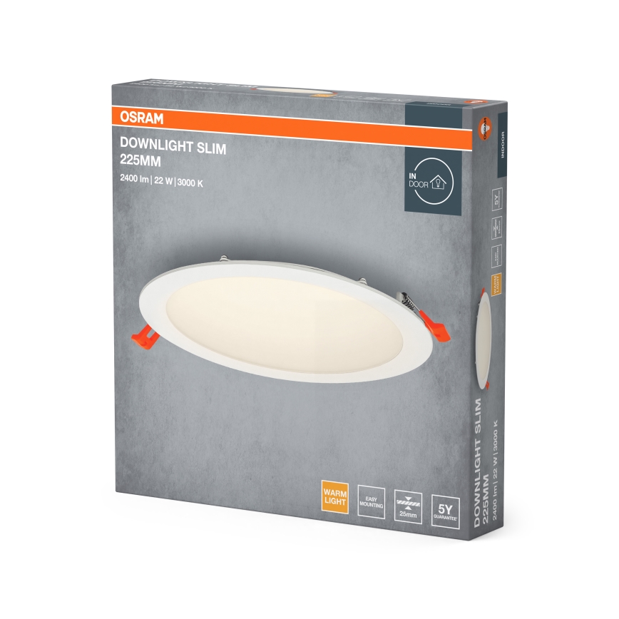 Osram - LED Podhledové svítidlo SLIM LED/22W/230V 3000K