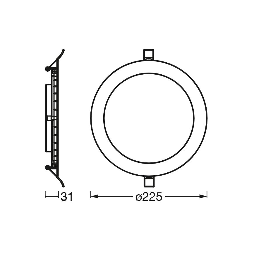 Osram - LED Podhledové svítidlo SLIM LED/22W/230V 4000K