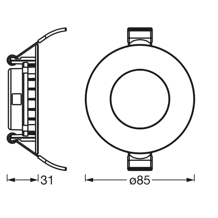 Osram - LED Podhledové svítidlo SLIM LED/4,5W/230V 3000K