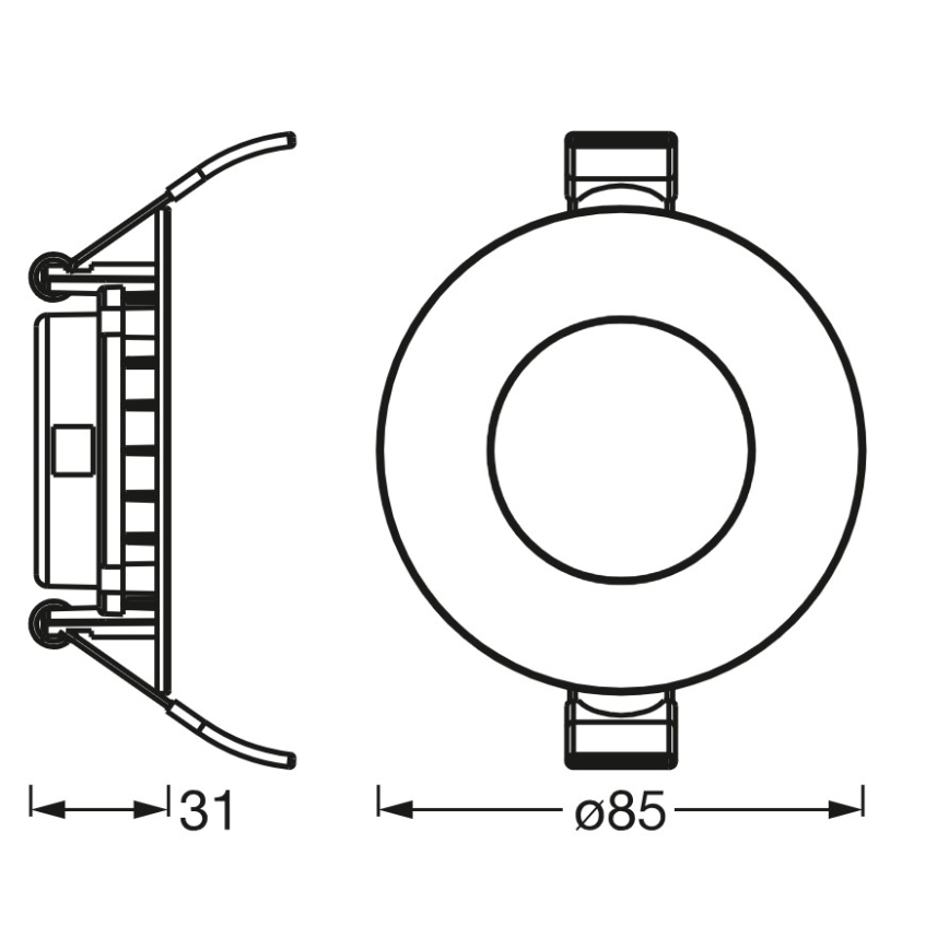 Osram - LED Podhledové svítidlo SLIM LED/4,5W/230V 4000K