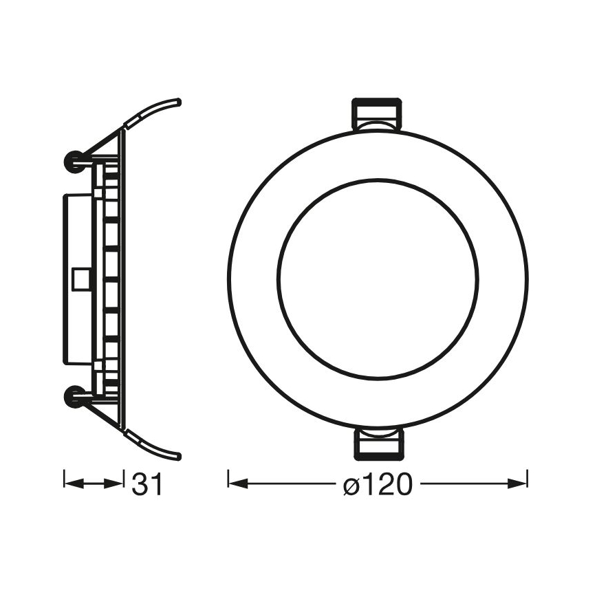 Osram - LED Podhledové svítidlo SLIM LED/8W/230V 6500K pr. 12 cm