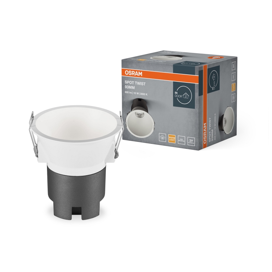 Osram - LED Podhledové svítidlo SPOT TWIST LED/10W/230V 3000K pr. 9,3 cm bílá