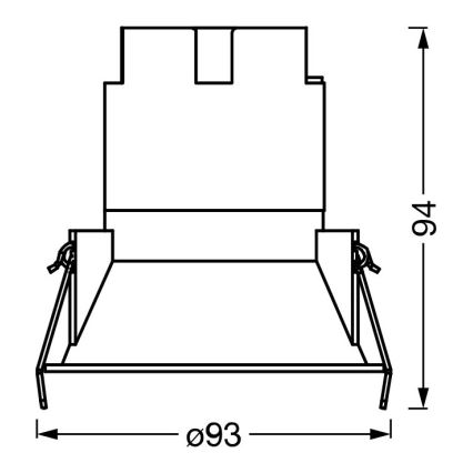 Osram - LED Podhledové svítidlo SPOT TWIST LED/10W/230V 4000K pr. 9,3 cm bílá/stříbrná