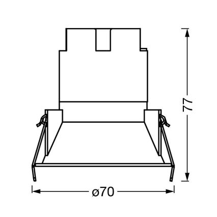 Osram - LED Podhledové svítidlo SPOT TWIST LED/5W/230V 3000K pr. 7 cm bílá/stříbrná
