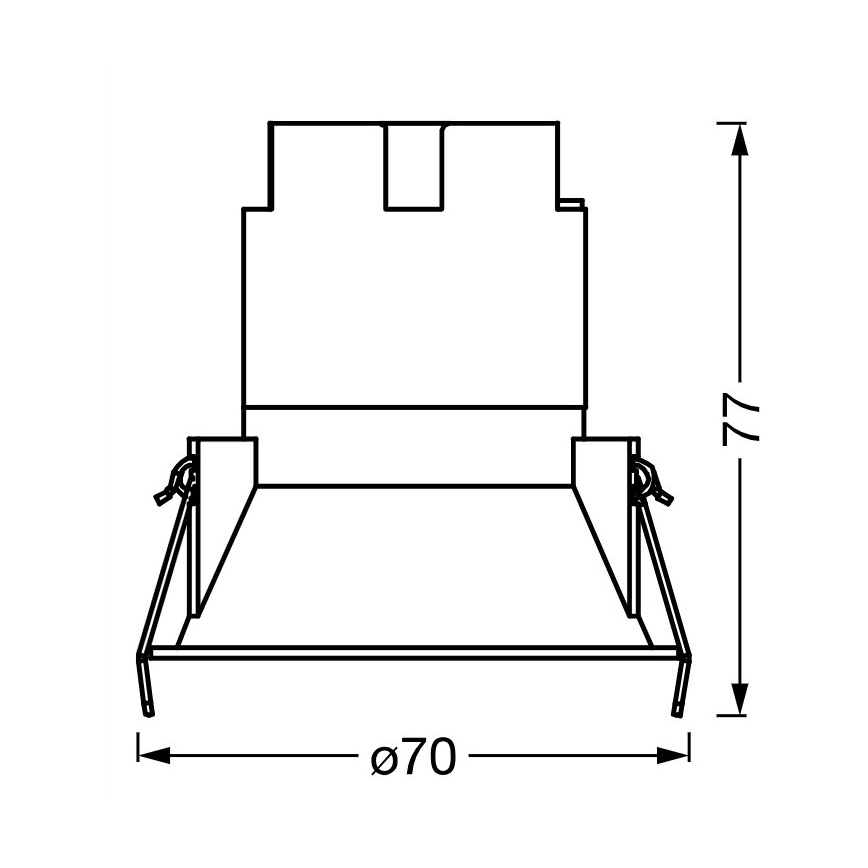 Osram - LED Podhledové svítidlo SPOT TWIST LED/5W/230V 3000K pr. 7 cm bílá/stříbrná