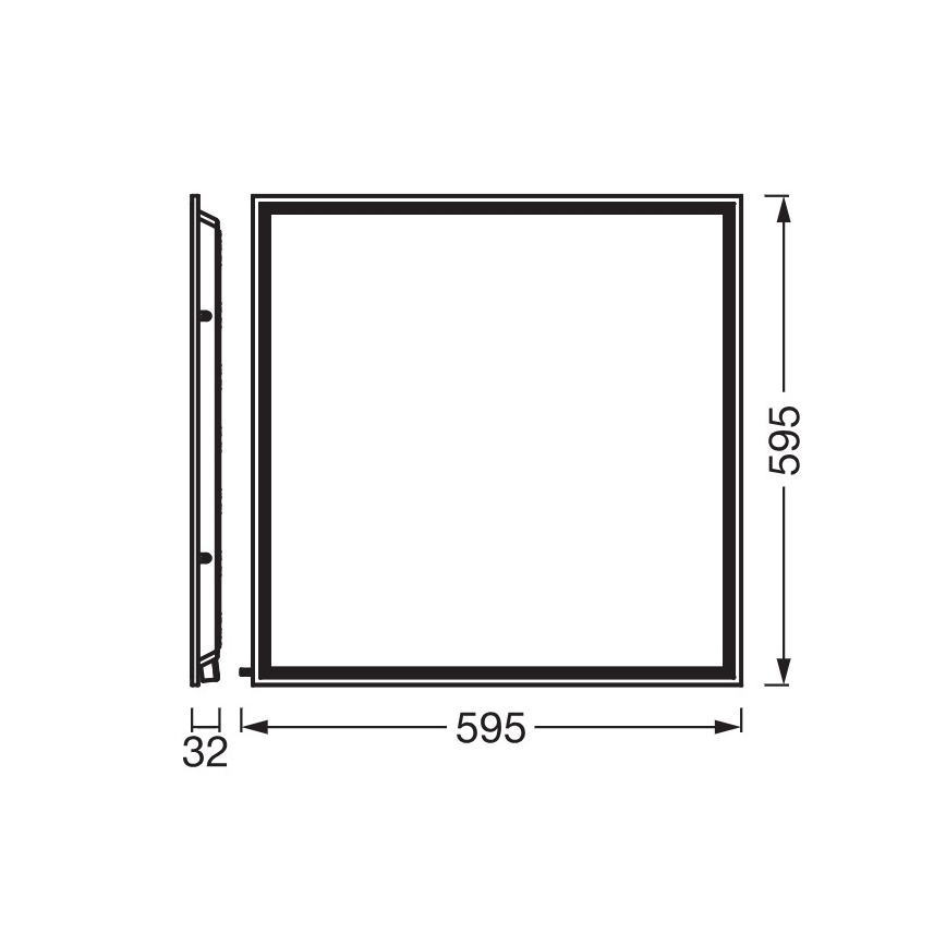 Osram - LED Podhledový panel ESSENTIAL LED/50W/230V 3000/4000/6500K 60x60 cm